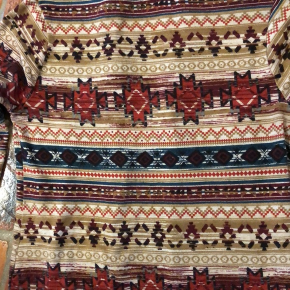 Almost Famous Tribal Aztec Western Duster Sweater szS - Picture 14 of 15